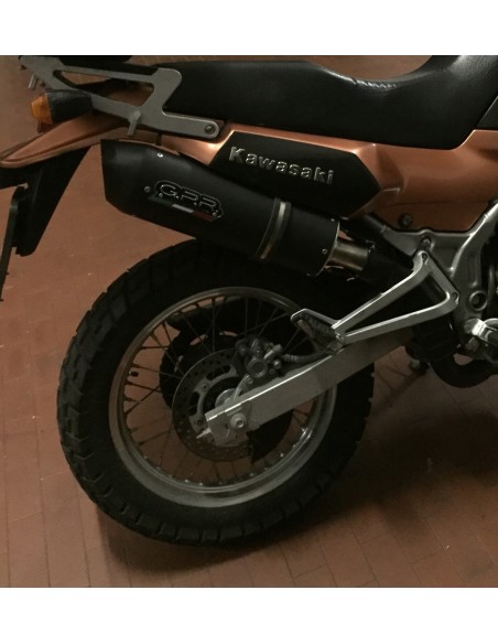 ESCAPE GPR Kawasaki Kle 500 1991/2007 Furore Nero Sistema Homologado