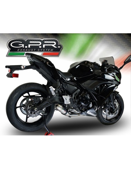 ESCAPE GPR Kawasaki Ninja 650 2017/2020 e4 Deeptone Inox Sistema homologado con catalizador incluido
