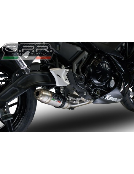 ESCAPE GPR Kawasaki Ninja 650 2017/2020 e4 Deeptone Inox Sistema racing con Dbkiller no homologado