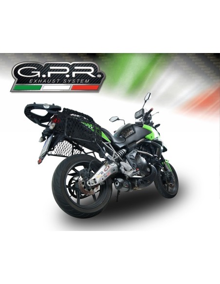 ESCAPE GPR Kawasaki Versys 650 2006/2014 Furore Nero Sistema homologado con catalizador incluido