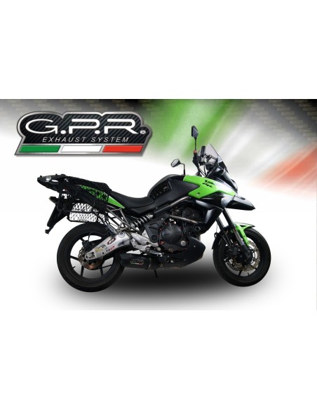 ESCAPE GPR Kawasaki Versys 650 2006/2014 Furore Poppy Sistema homologado con catalizador incluido