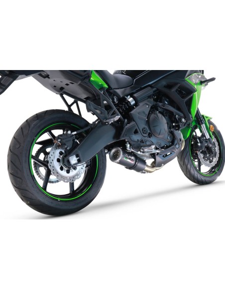 ESCAPE GPR Kawasaki Versys 650 2021/2022 e5 M3 Black Titanium Sistema racing con Dbkiller no homologado