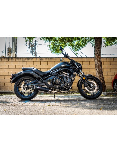 ESCAPE GPR Kawasaki Vulcan 650 S 2014/2016 e3 M3 Black Titanium Sistema homologado con catalizador incluido
