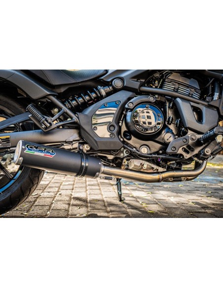 ESCAPE GPR Kawasaki Vulcan 650 S 2014/2016 e3 M3 Black Titanium Sistema homologado con catalizador incluido