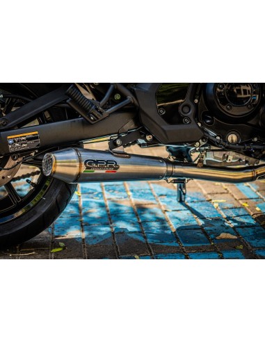 ESCAPE GPR Kawasaki Vulcan 650 S 2014/2016 e3 Ultracone Sistema homologado con catalizador incluido