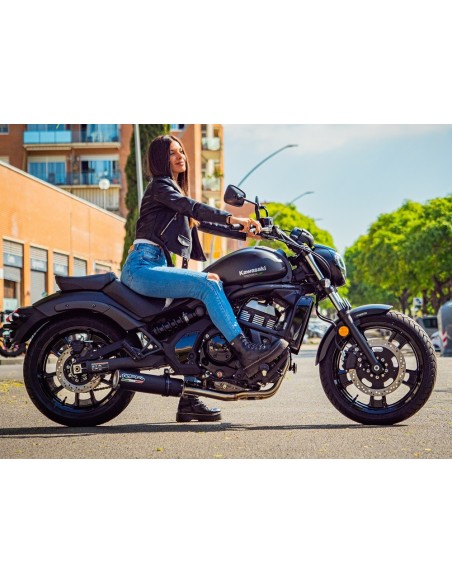 ESCAPE GPR Kawasaki Vulcan 650 S 2017/2020 e4 M3 Black Titanium Sistema homologado con catalizador incluido