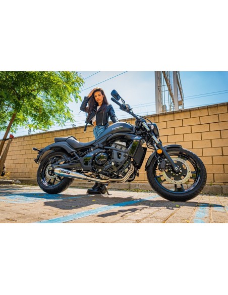 ESCAPE GPR Kawasaki Vulcan 650 S 2017/2020 e4 Ultracone Sistema homologado con catalizador incluido