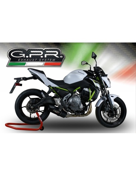 ESCAPE GPR Kawasaki Z 650 2021/2022 e5 Furore Evo4 Nero Sistema homologado con catalizador incluido