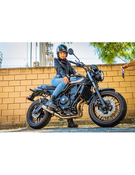 ESCAPE GPR Kawasaki Z 650 RS - ZR 650 RS Ann. 2021/2023 e5 Deeptone Inox Silenciador homologado para ruido, escape completo ...