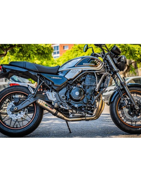 ESCAPE GPR Kawasaki Z 650 RS - ZR 650 RS Ann. 2021/2023 e5 Deeptone Inox Silenciador homologado para ruido, escape completo ...