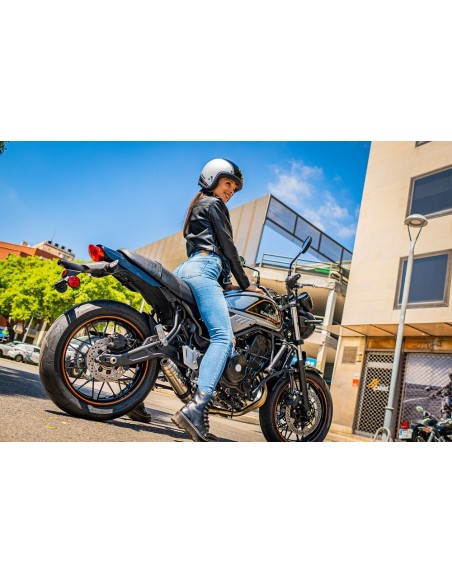 ESCAPE GPR Kawasaki Z 650 RS - ZR 650 RS Ann. 2021/2023 e5 Deeptone Inox Silenciador homologado para ruido, escape completo ...