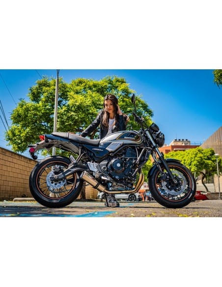 ESCAPE GPR Kawasaki Z 650 RS - ZR 650 RS Ann. 2021/2023 e5 M3 Inox Silenciador homologado para ruido, escape completo con ...
