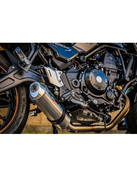 ESCAPE GPR Kawasaki Z 650 RS - ZR 650 RS Ann. 2021/2023 e5 Satinox Silenciador homologado para ruido, escape completo con ...