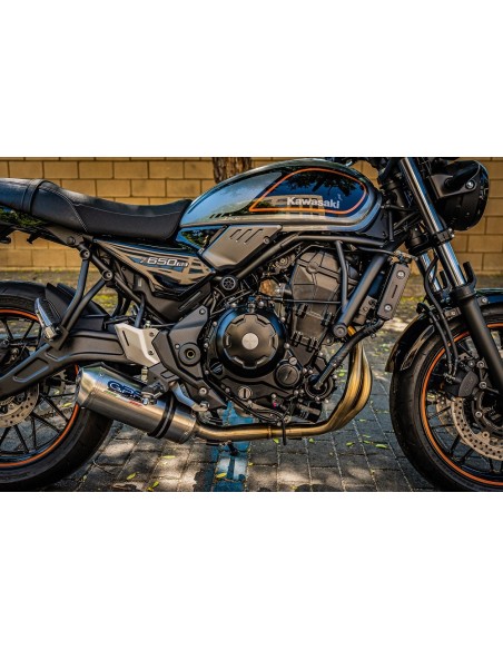 ESCAPE GPR Kawasaki Z 650 RS - ZR 650 RS Ann. 2021/2023 e5 Satinox Silenciador homologado para ruido, escape completo con ...