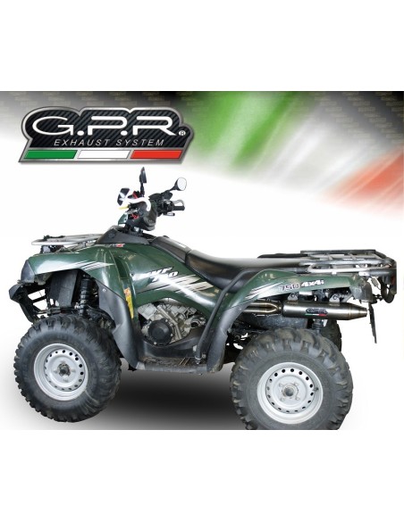 ESCAPE GPR Kawasaki BRUTE FORCE KVF 750 2005/2011 Deeptone Atv Sistema Homologado