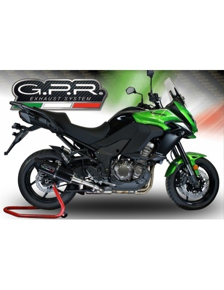 ESCAPE GPR Kawasaki Versys 1000 i.e. 2011/2014 Furore Nero Sistema Homologado