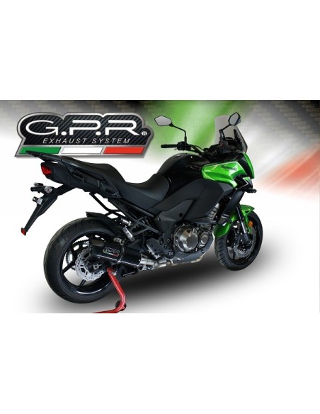 ESCAPE GPR Kawasaki Versys 1000 i.e. 2017/2018 e4 Furore Evo4 Nero Sistema Homologado