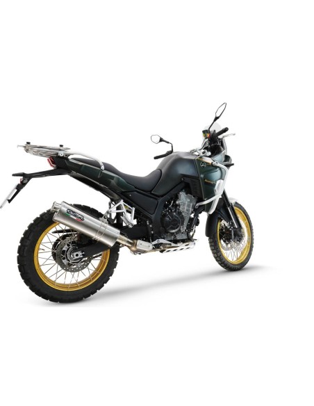 ESCAPE GPR Kove 800X PRO 2024/2026 Dune Triovale Titanio Sistema Homologado