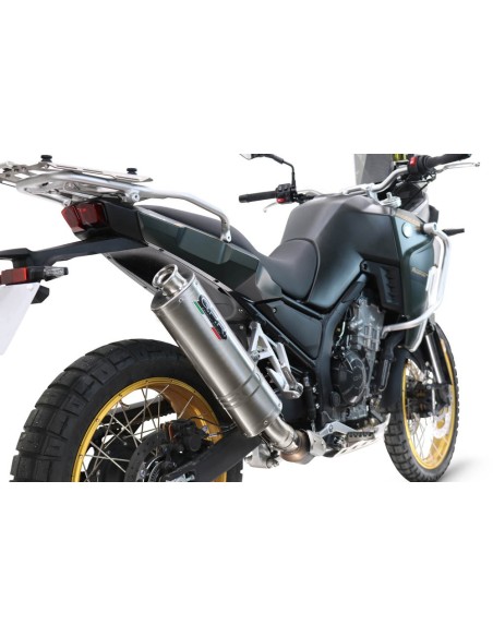 ESCAPE GPR Kove 800X PRO 2024/2026 Dune Triovale Titanio Sistema Homologado