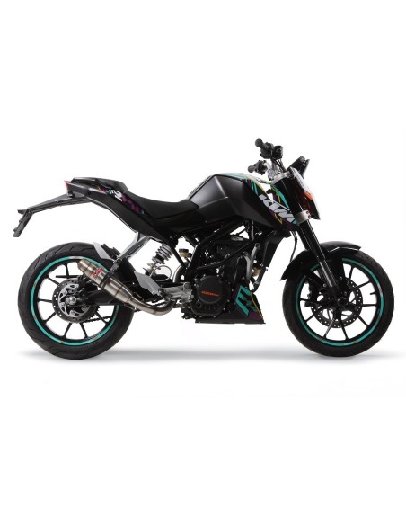 ESCAPE GPR Ktm Duke 125 2011/2016 e3 Deeptone Inox Sistema homologado con catalizador incluido
