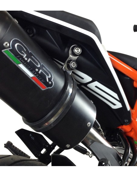ESCAPE GPR Ktm Duke 125 2017/2020 e4 Deeptone Inox Sistema homologado con catalizador incluido