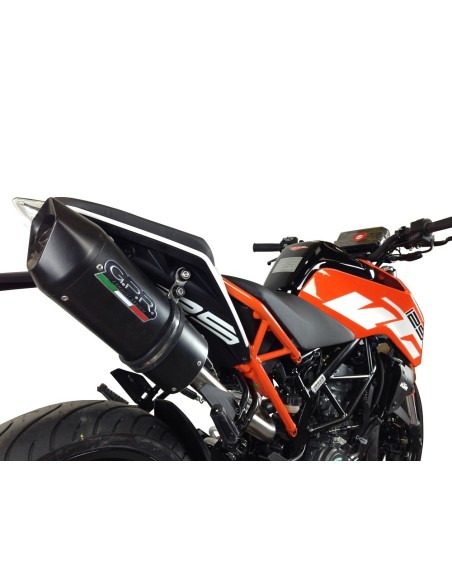 ESCAPE GPR Ktm Duke 125 2017/2020 e4 Furore Evo4 Nero Sistema homologado con catalizador incluido