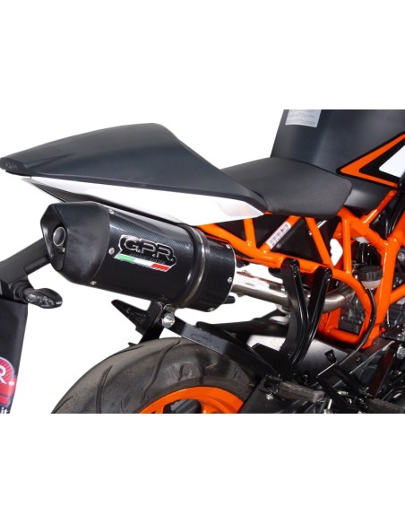 ESCAPE GPR Ktm Rc 125 2014/2016 e3 Deeptone Inox Sistema homologado con catalizador incluido