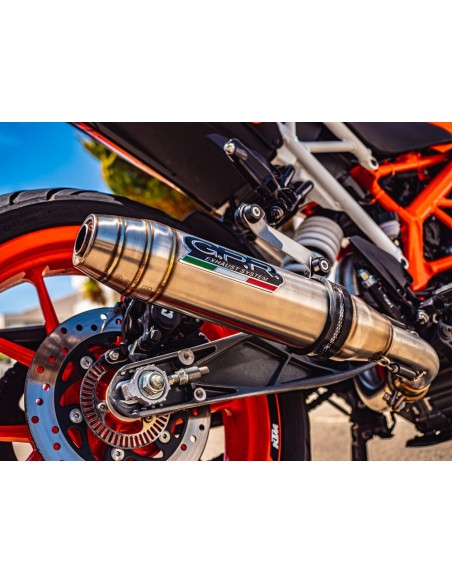 ESCAPE GPR Ktm Duke 250 2017/2020 e4 Deeptone Inox Sistema Homologado