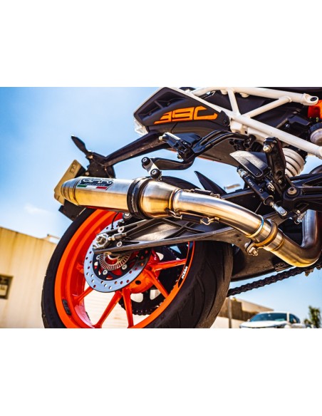 ESCAPE GPR Ktm Adventure 390 2021/2024 e5 Deeptone Inox Sistema racing con dbkiller