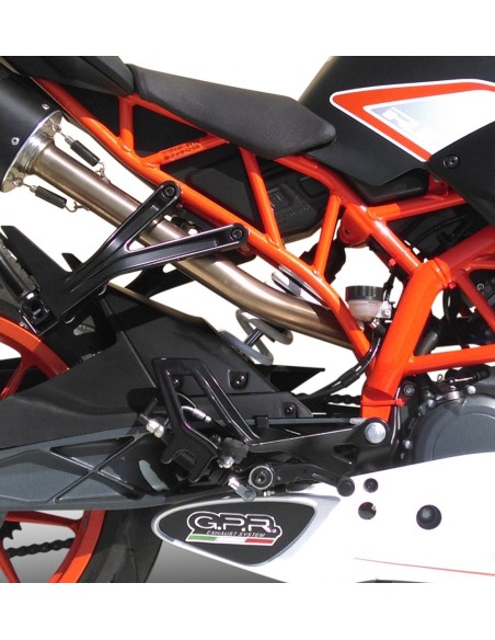 ESCAPE GPR Ktm Duke 390 2017/2020 e4 Furore Evo4 Nero Sistema homologado con catalizador incluido