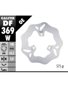 DISCO FRENO TRASERO 190x5mm