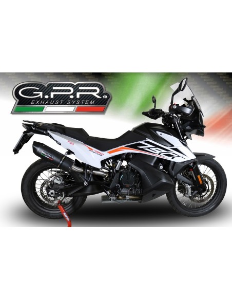 ESCAPE GPR Ktm Adventure 790 2018/2020 e4 Furore Evo4 Nero Sistema Homologado