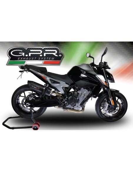 ESCAPE GPR Ktm Duke 790 2017/2020 e4 Furore Evo4 Nero Sistema Homologado