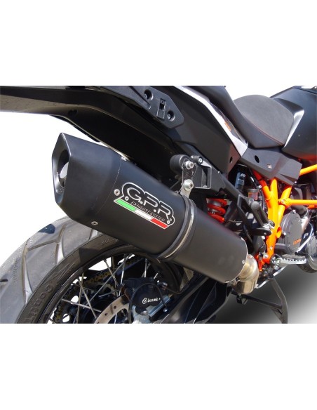 ESCAPE GPR Ktm Lc 8 1290 Super Adv 2017/2020 e4 Furore Nero Sistema racing