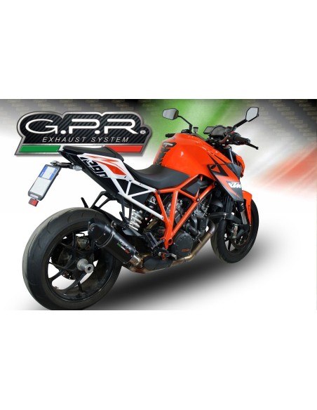 ESCAPE GPR Ktm Super Duke 1290 R 2014/2016 e3 Furore Nero Sistema Homologado