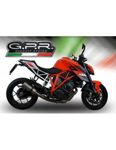 ESCAPE GPR Ktm Super Duke 1290 R 2014/2016 e3 M3 Inox Sistema Homologado