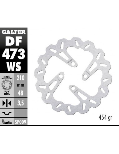 DISCO DE FRENO WAVE DF473WS  