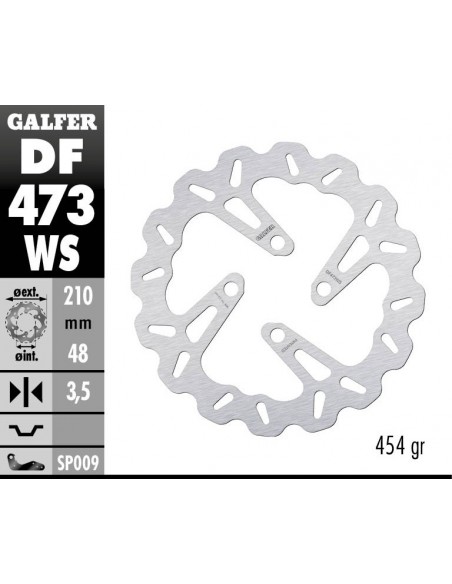 DISCO DE FRENO WAVE DF473WS  