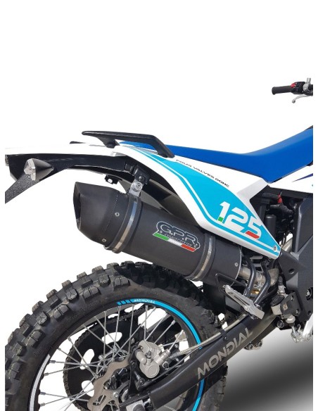 ESCAPE GPR Malaguti XSM 125 Supermoto 2021/2023 e5 Furore Evo4 Nero Sistema homologado con catalizador incluido
