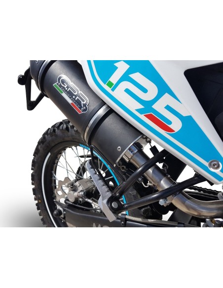 ESCAPE GPR Malaguti Xtm 125 Enduro 2021/2023 e5 Furore Evo4 Nero Sistema homologado con catalizador incluido