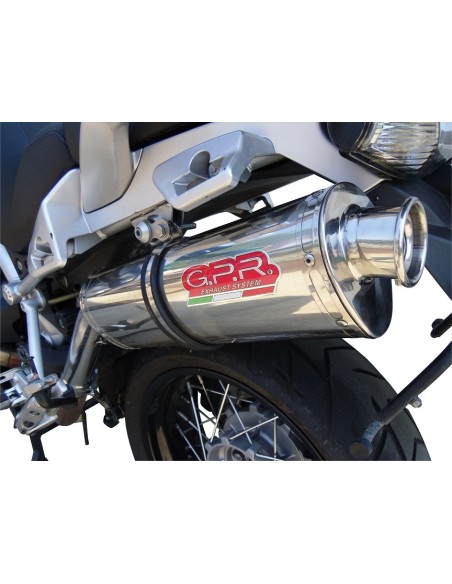 ESCAPE GPR Moto Guzzi Stelvio 1200 4V 2008/10 Trioval Sistema Homologado
