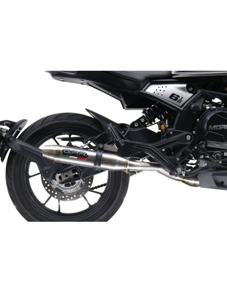 ESCAPE GPR Moto Morini Seiemmezzo Str 650 2022/2024 Deeptone Inox Sistema homologado con catalizador incluido