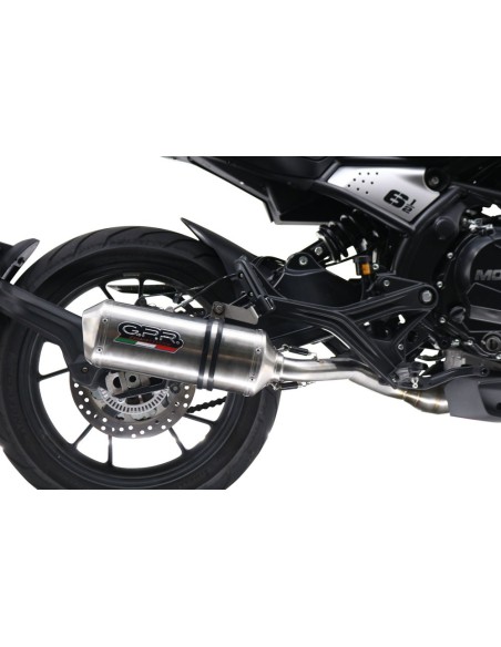 ESCAPE GPR Moto Morini Seiemmezzo Str 650 2022/2024 Satinox Sistema homologado con catalizador incluido