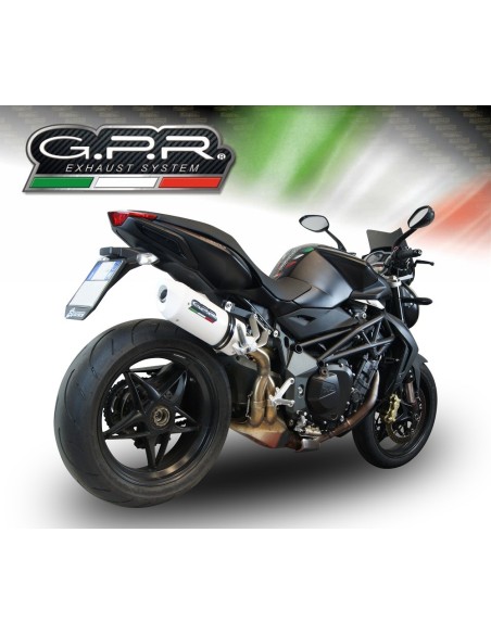 ESCAPE GPR Mv Agusta Brutale 750 S 2000/06 Albus Ceramic Sistema Homologado