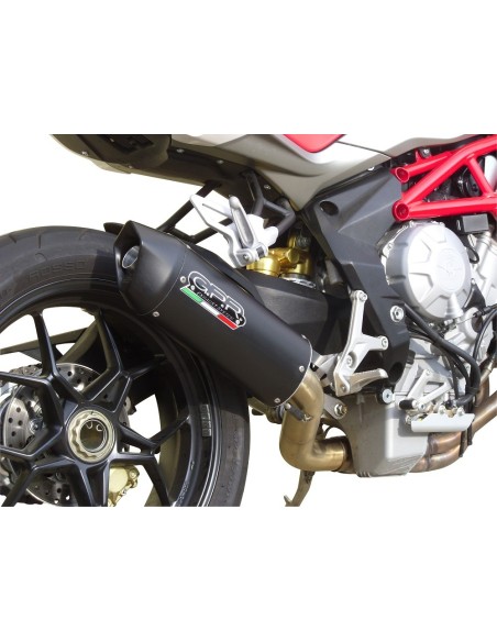 ESCAPE GPR Mv Agusta Brutale 800 2012/2016-Rr e3 Furore Nero Sistema homologado con catalizador incluido