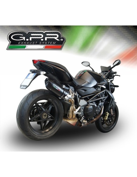 ESCAPE GPR Mv Agusta Brutale 920 2010/11 Furore Nero Sistema Homologado