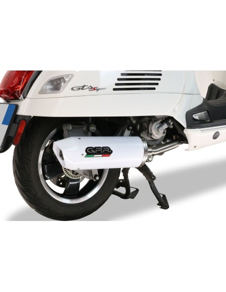 ESCAPE GPR Piaggio Vespa 125 Gts-Gtv-S 2006/2016 Albus Ceramic Sistema racing con Dbkiller no homologado