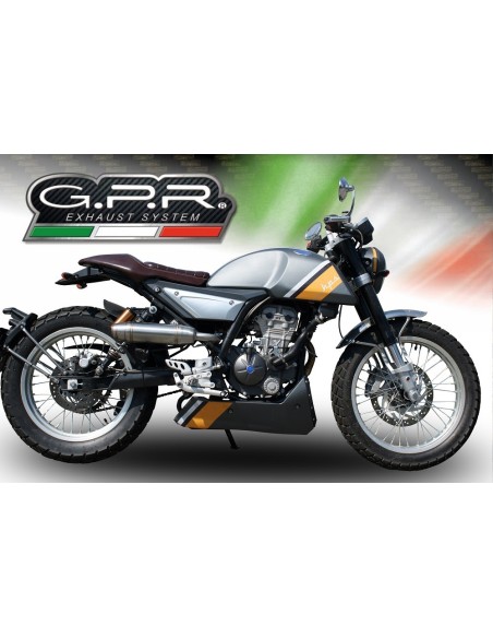 ESCAPE GPR Rieju Century 125 2018/2020 e4 Deeptone Inox Sistema homologado con catalizador incluido