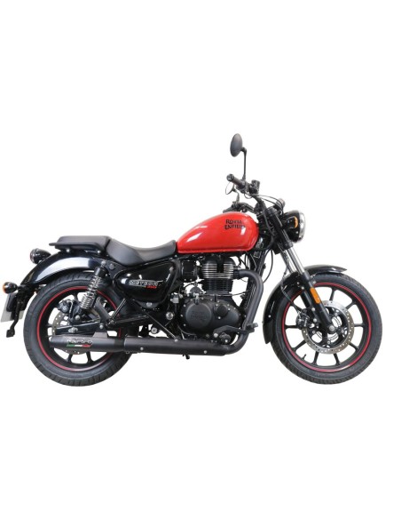 ESCAPE GPR Royal Enfield Meteor 350 2021/2023 e5 Deeptone Nero Sistema racing con Dbkiller no homologado