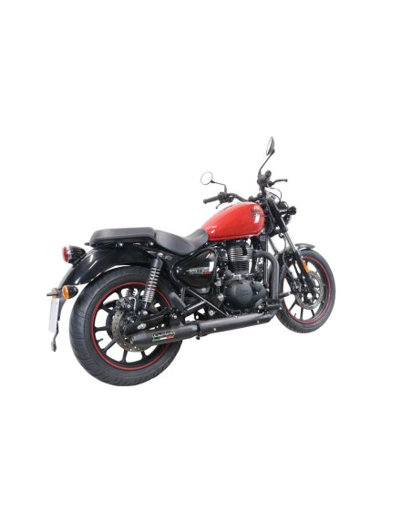 ESCAPE GPR Royal Enfield Meteor 350 2021/2023 e5 Deeptone Nero Sistema racing con Dbkiller no homologado